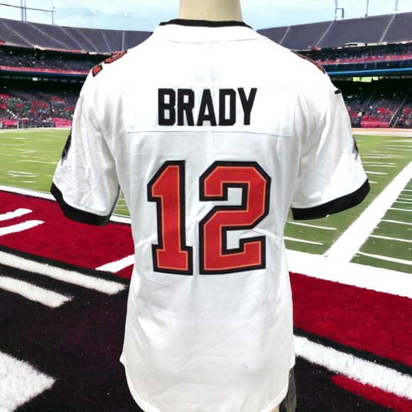 Authentic NFL TOM BRADY #12 BUCCANEERS Women's Medium Jersey - Picture 5 of 17